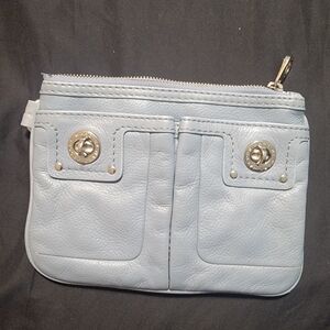Marc Jacobs Light Blue Leather Wristlet